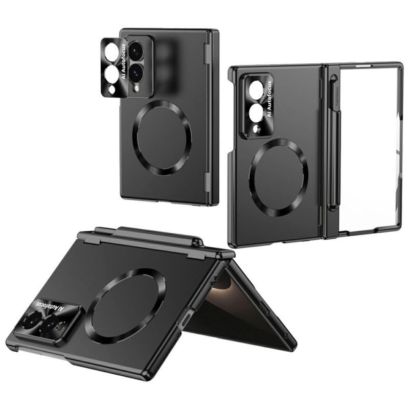 Capa magnética para o Samsung Galaxy Z Fold 8 com suporte para caneta e proteção da dobradiça