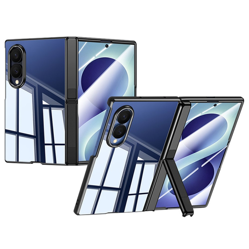 Capa para Samsung Galaxy Z Fold 8 com suporte para a dobradiça e acabamento galvanizado