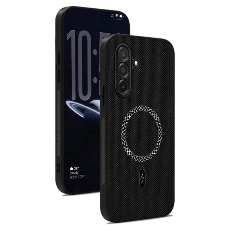 Capa para Samsung Galaxy A27 5G com efeito de couro e textura triangular