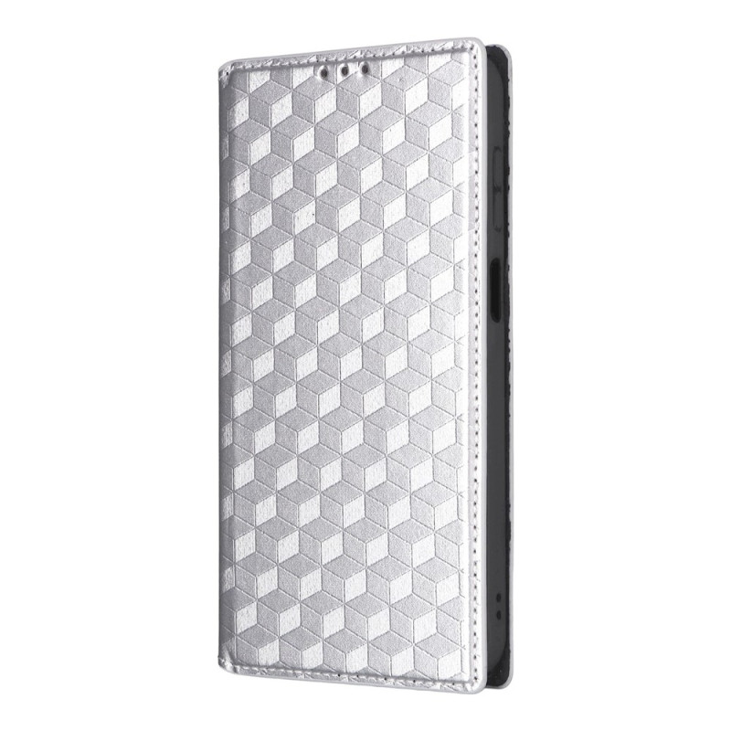 Capa Flip para Samsung Galaxy A27 5G com efeito metálico