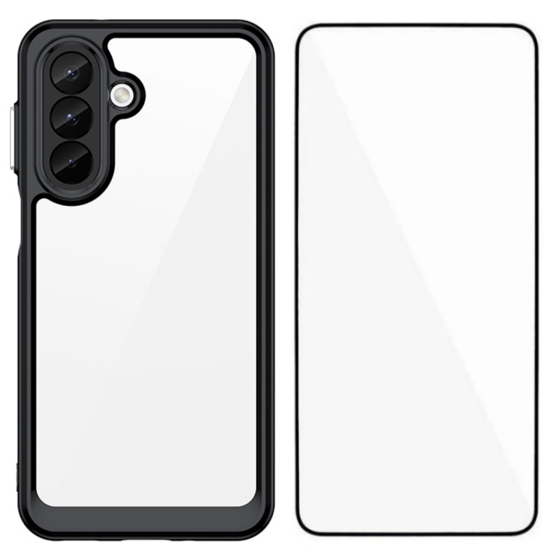 Capa híbrida para Samsung Galaxy A27 5G com protetor de ecrã