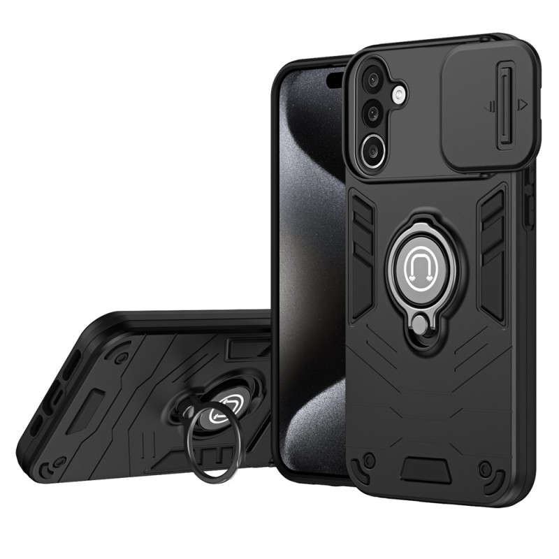 Capa para Samsung Galaxy A27 5G com efeito metálico, suporte e proteção para a câmara