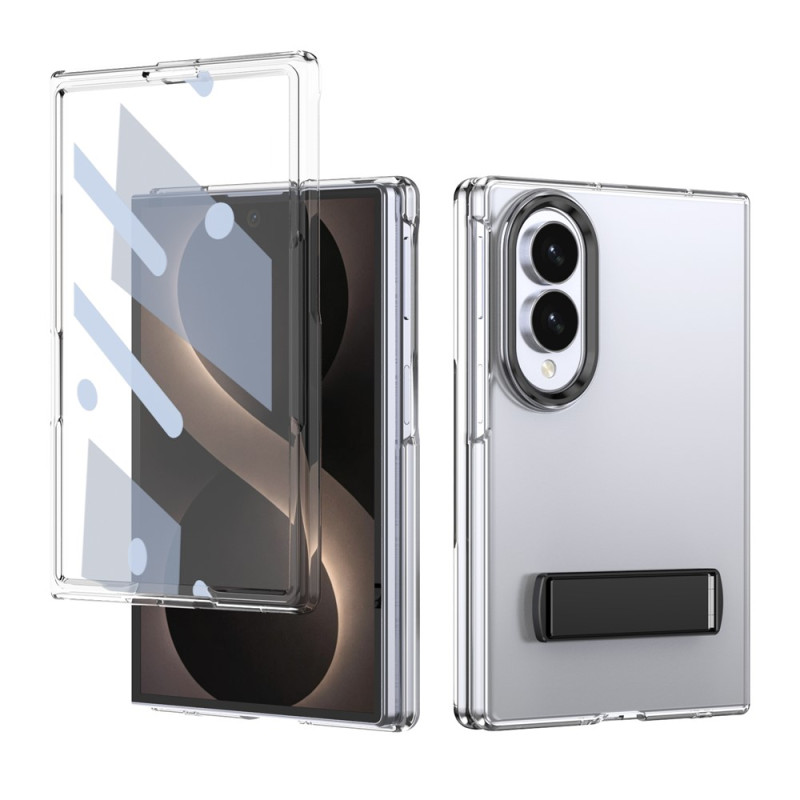 Capa para Samsung Galaxy Z Fold 8 com suporte dobrável e vidro de aluminosilicato