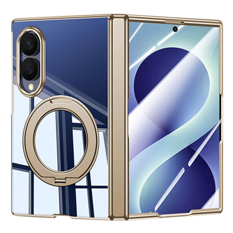 Capa magnética para o Samsung Galaxy Z Fold 8 com anel giratório e vidro temperado