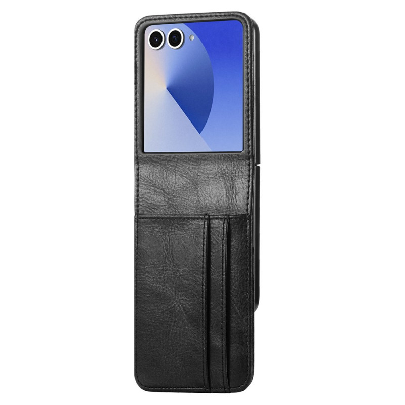 Capa para Samsung Galaxy Z Flip 8 com vários compartimentos para cartões