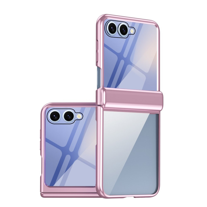 Capa transparente para Samsung Galaxy Z Flip 8 com proteção para a dobradiça e vidro temperado