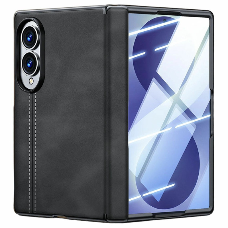 Capa para Samsung Galaxy Z Fold 8 em estilo couro de alta costura