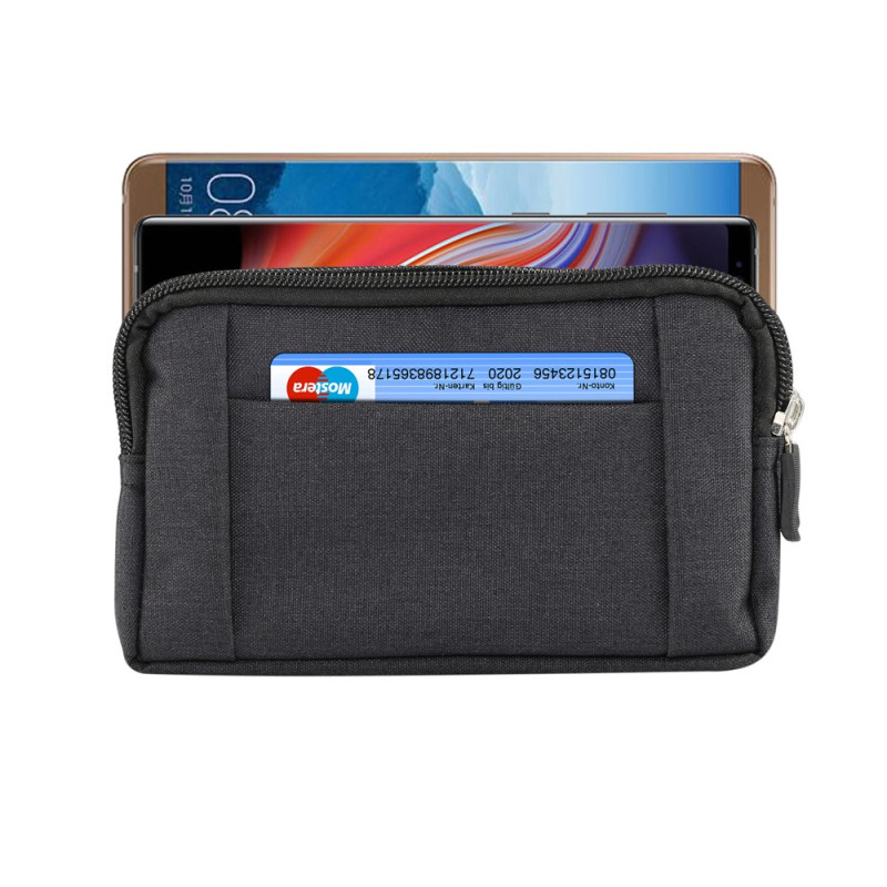 Capa Tática Molle Universal com Mosquetão para Smartphone de 5,5 a 6,3 polegadas