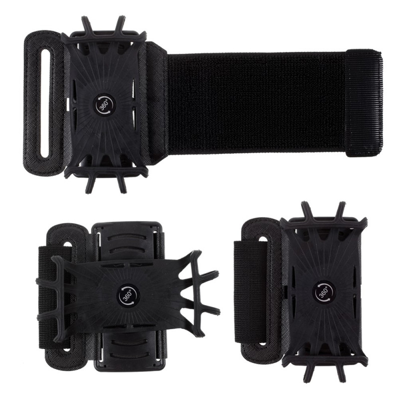 Braçadeira desportiva universal giratória para smartphones de 4 a 6,5 polegadas