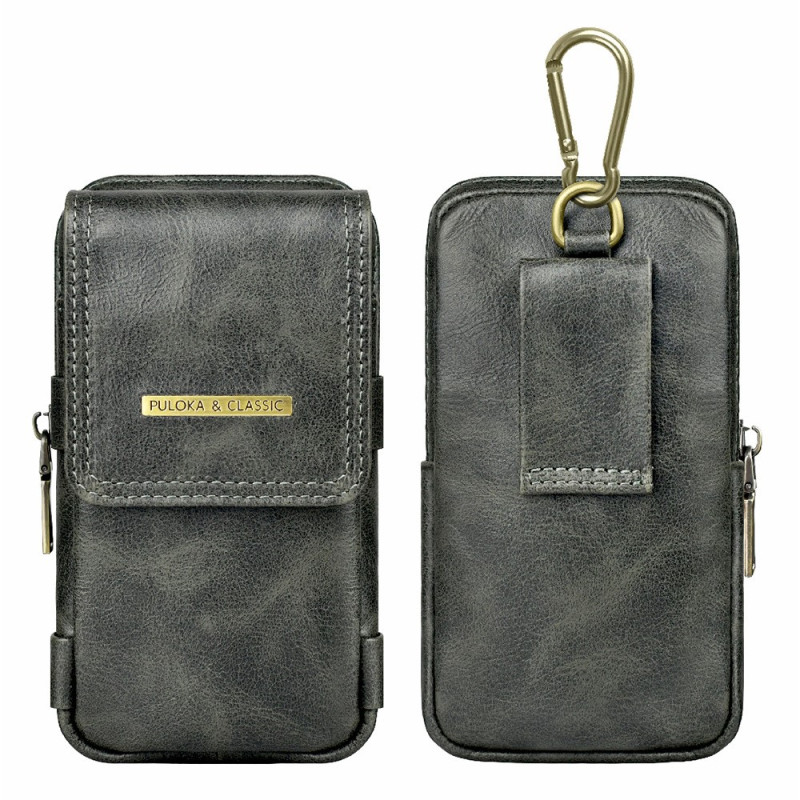 Capa de cinto suspensa com carteira e porta-caneta para smartphones até 7,2 polegadas