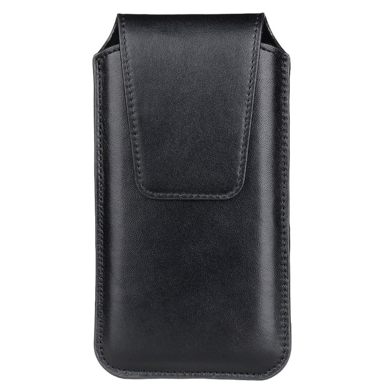 Capa vertical para cinto com presilha e mosquetão para smartphone de 5,5 a 6,1 polegadas