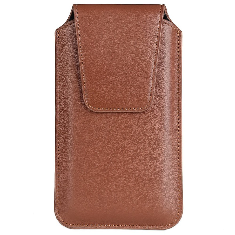Capa vertical para smartphone de 6,3 a 6,7 polegadas, com presilha para cinto e mosquetão