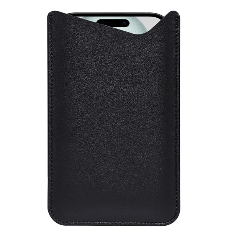 Capa universal em couro de microfibra para smartphone de 6,7 a 6,9 polegadas (tamanho L)