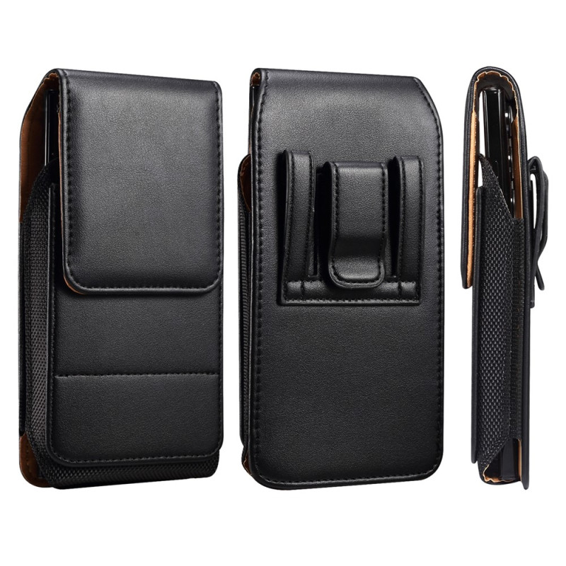 Capa vertical universal para smartphone de 6,7 a 6,9 polegadas com clipe para cinto