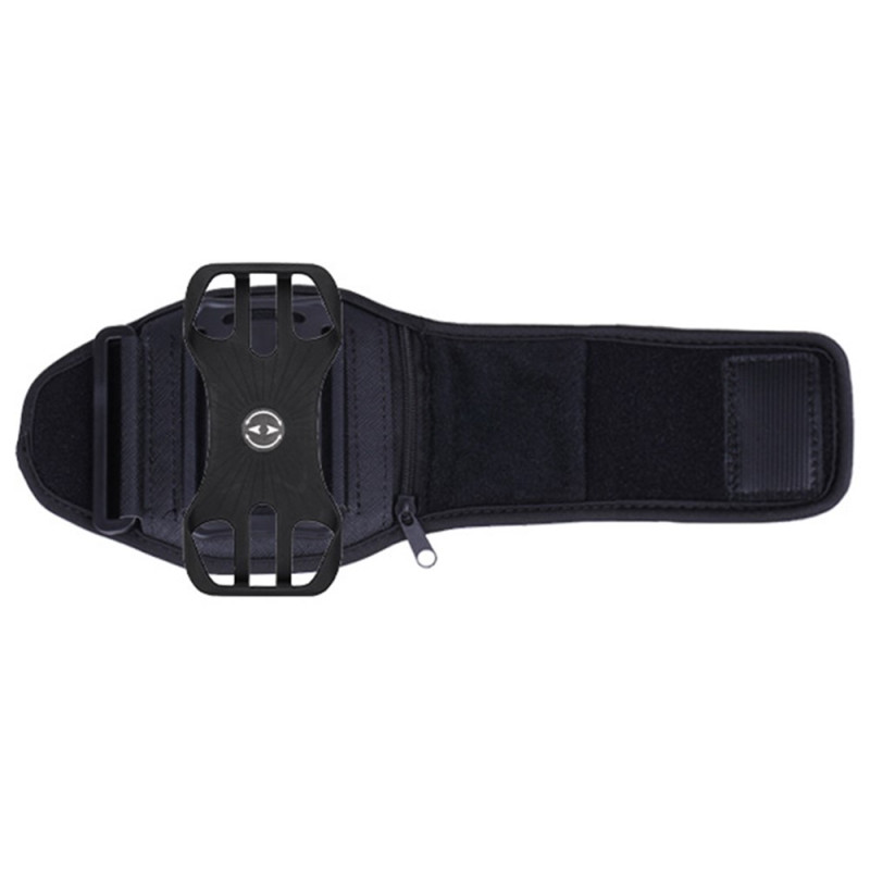 Braçadeira desportiva universal com suporte giratório amovível para smartphones de 4,5 a 7 polegadas