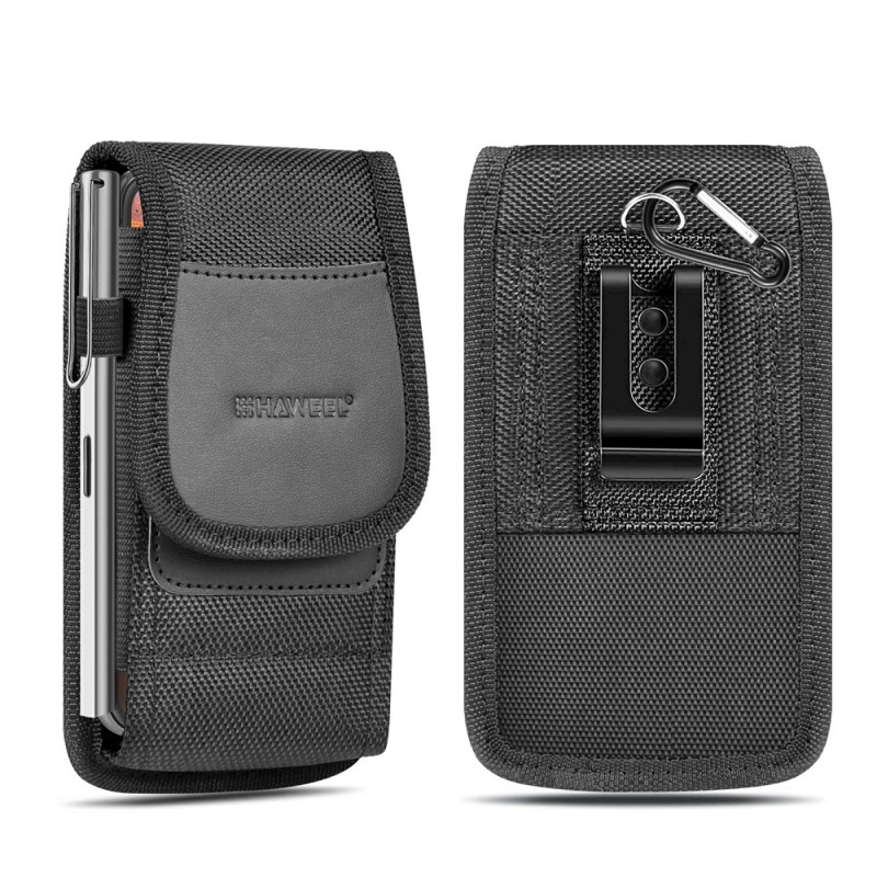 Capa vertical de nylon para smartphone até 4,7 polegadas HAWEEL, para usar no cinto