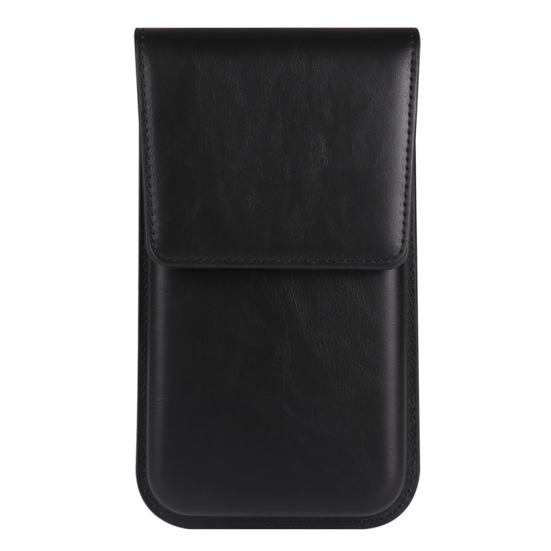 Capa vertical universal de PU para smartphone de 6,1 a 6,3 polegadas, para usar no cinto
