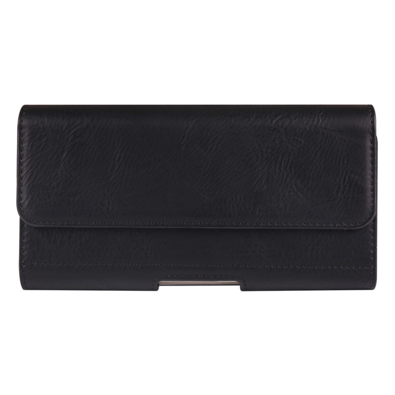 Capa horizontal universal para smartphone de 7,2 polegadas com porta-cartões, para usar no cinto
