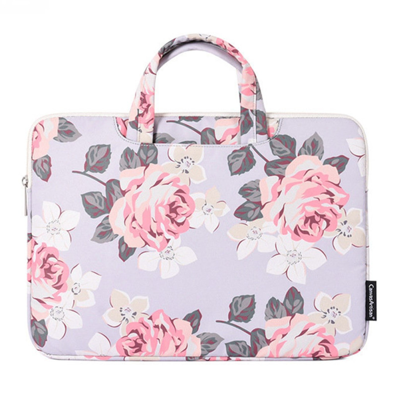 Capa para tablet de 12" com padrão de rosas da CANVASARTISAN