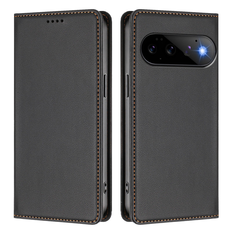 Capa Flip para Google Pixel 11 Pro / 11 com efeito de couro liso