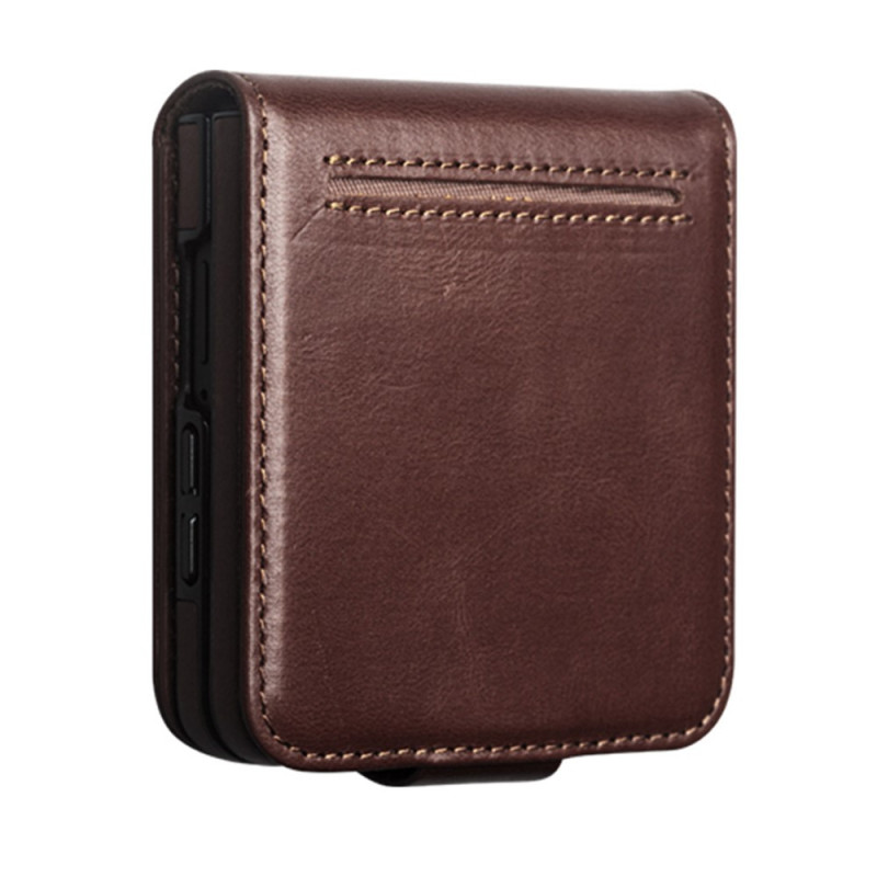 Capa para Samsung Galaxy Z Fold 8 em couro verdadeiro da QIALINO