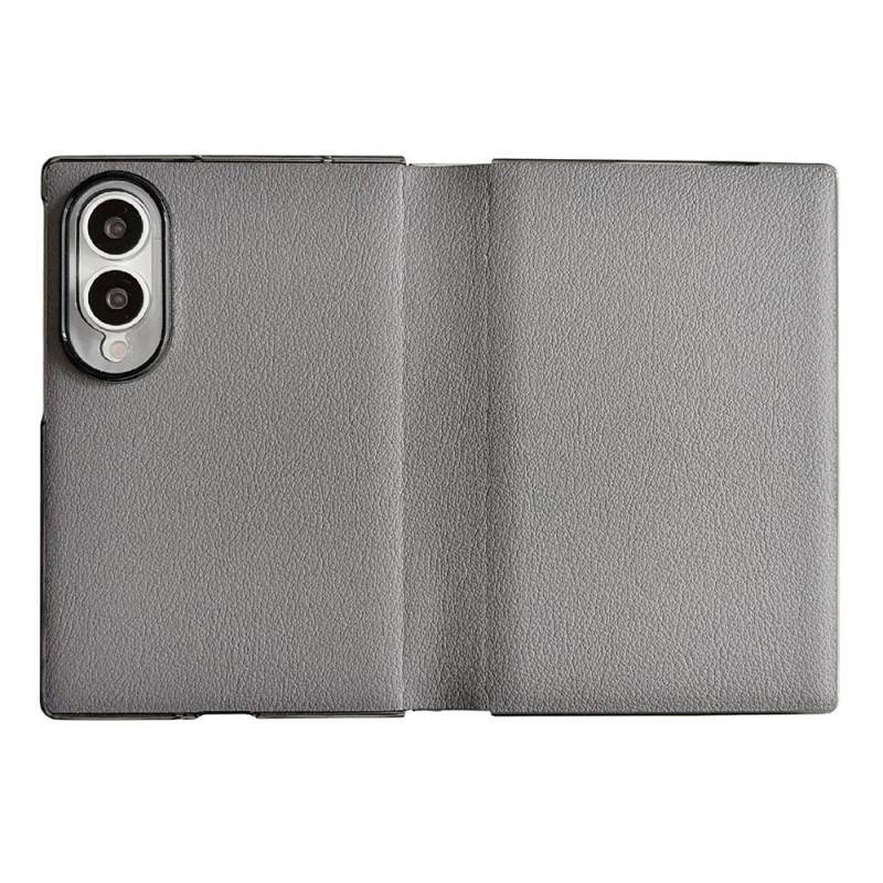 Capa para Samsung Galaxy Z Fold 8 com acabamento em pele