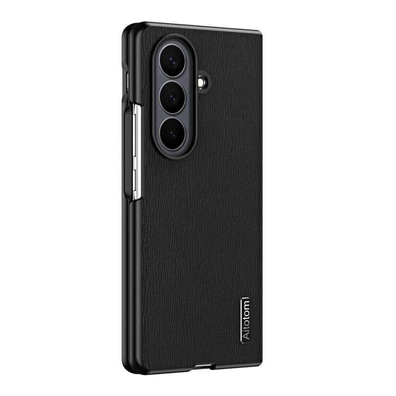 Capa híbrida com efeito de madeira para o Samsung Galaxy Z Fold 8
