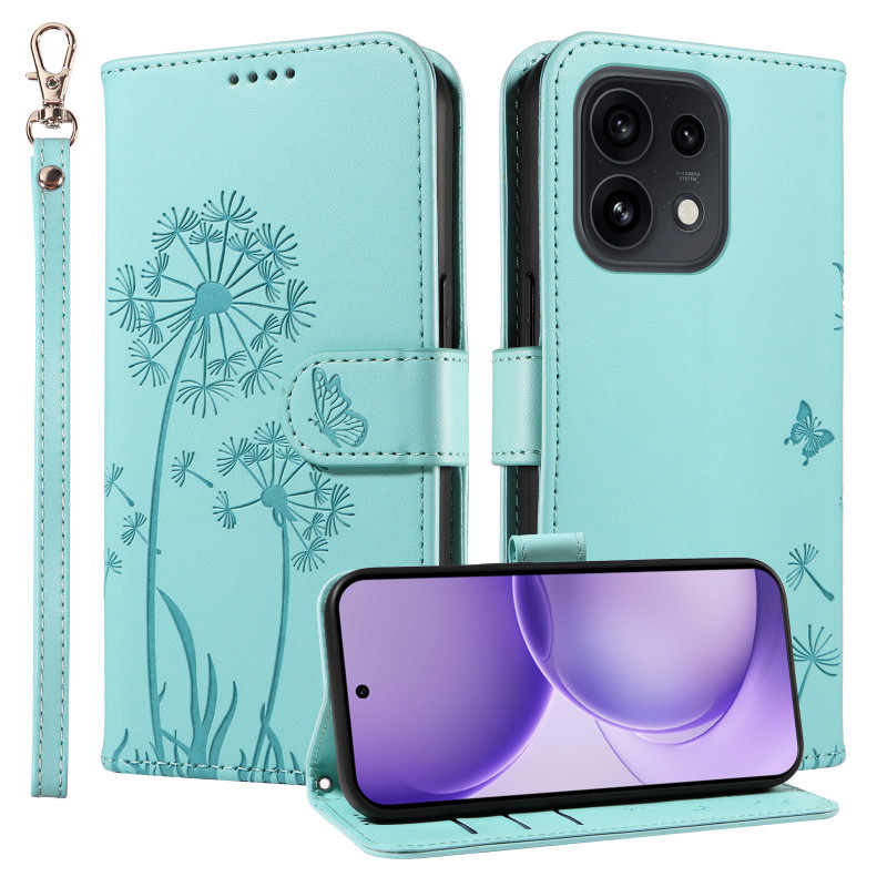 Housse Oppo Reno 16 5G / 16 Pro 5G Pissenlits à Lanière