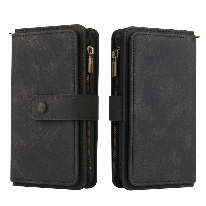 Capa tipo carteira para Oppo Reno 16 5G / 16 Pro 5G com 15 compartimentos para cartões