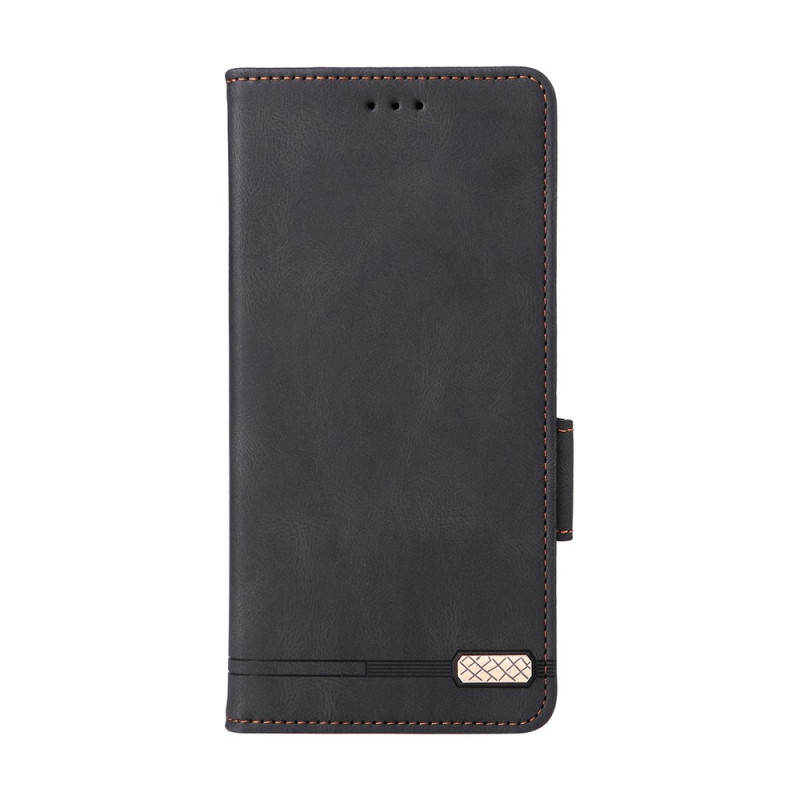 Capa para Oppo Reno 16 5G / 16 Pro 5G com efeito de camurça e detalhes em metal