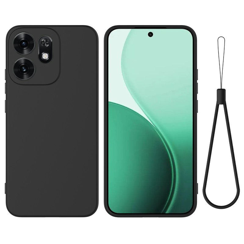 Capa de silicone com alça para Oppo Reno 16 5G