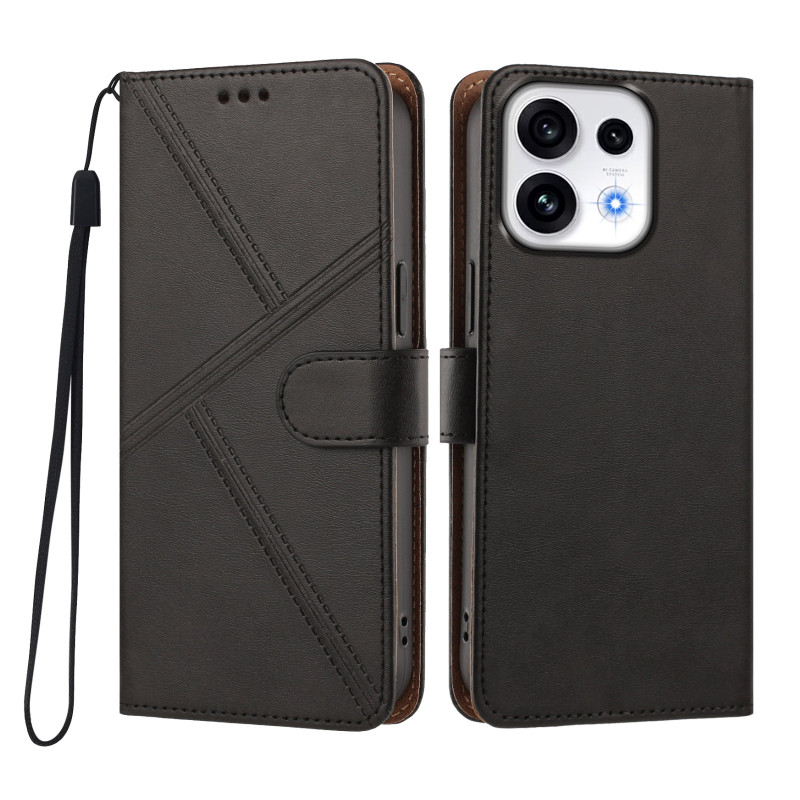 Capa para Oppo Reno 16 5G / 16 Pro 5G com costuras em losangos