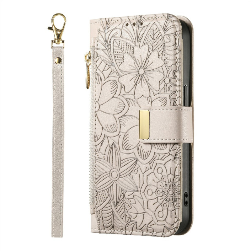 Capa para Oppo Reno 16 5G / 16 Pro 5G com gravura floral
