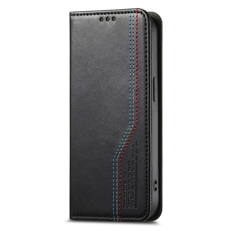 Capa Flip para Oppo Reno 16 5G / 16 Pro 5G com costuras decorativas e alça de suporte