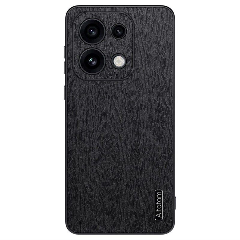 Capa para Oppo Reno 16 Pro 5G com efeito de madeira