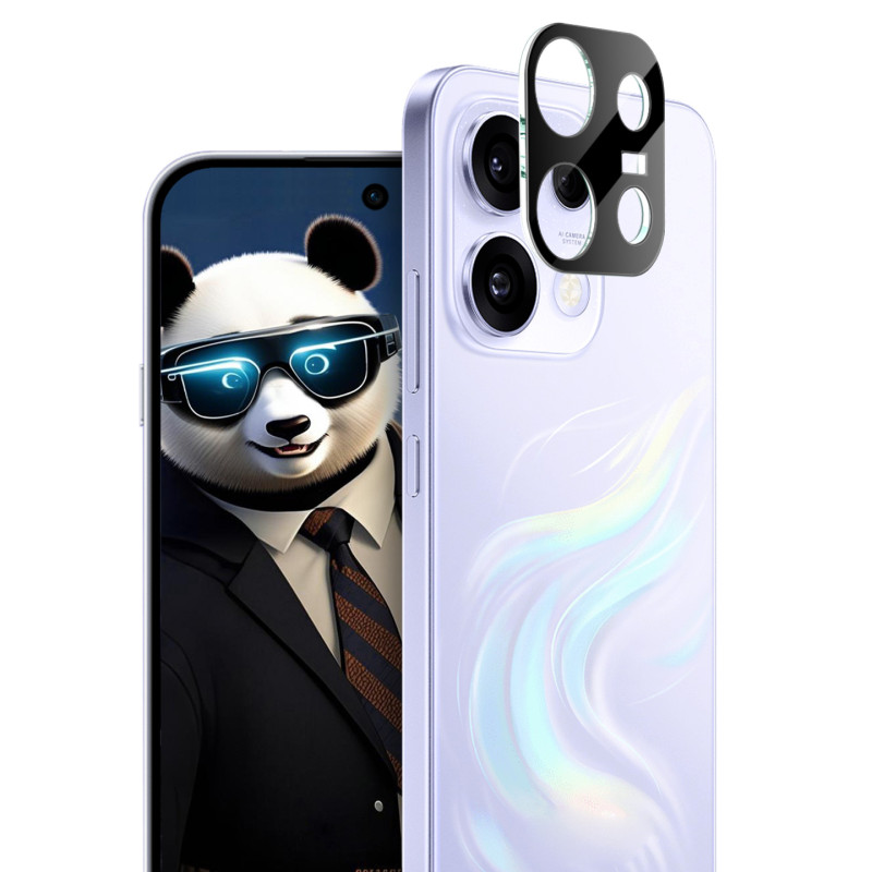 Protecção para lente de proteção em vidro temperado para Oppo Reno 16 F 5G / 16 FS 5G (versão preta)