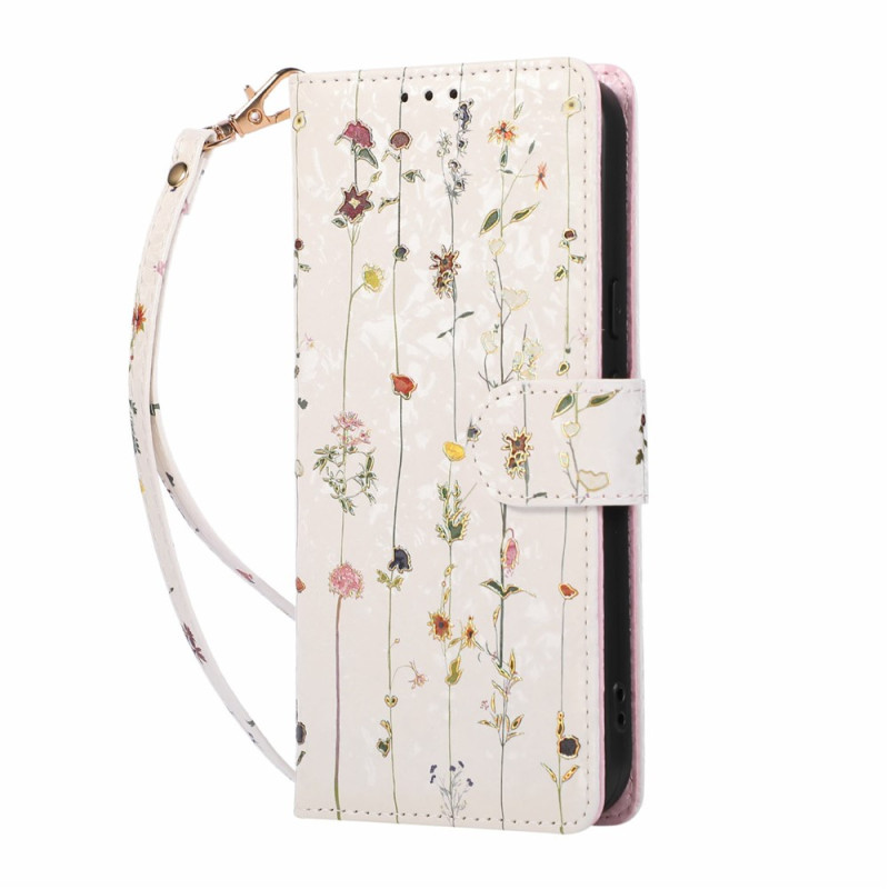 Capa para Google Pixel 11 Pro / 11 com motivos florais (proteção RFID)