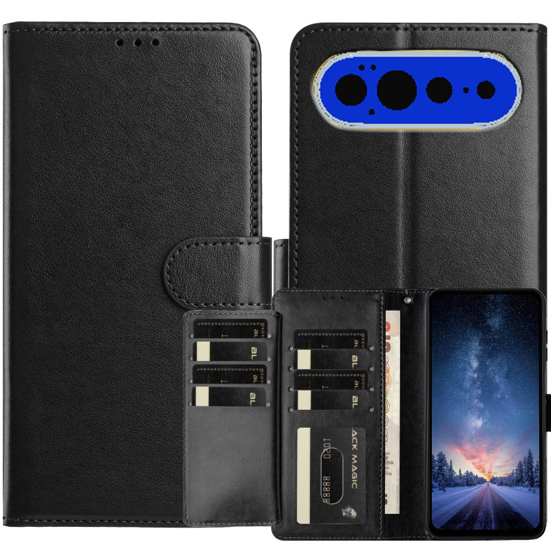 Capa para Google Pixel 11 Pro XL com 8 compartimentos para cartões