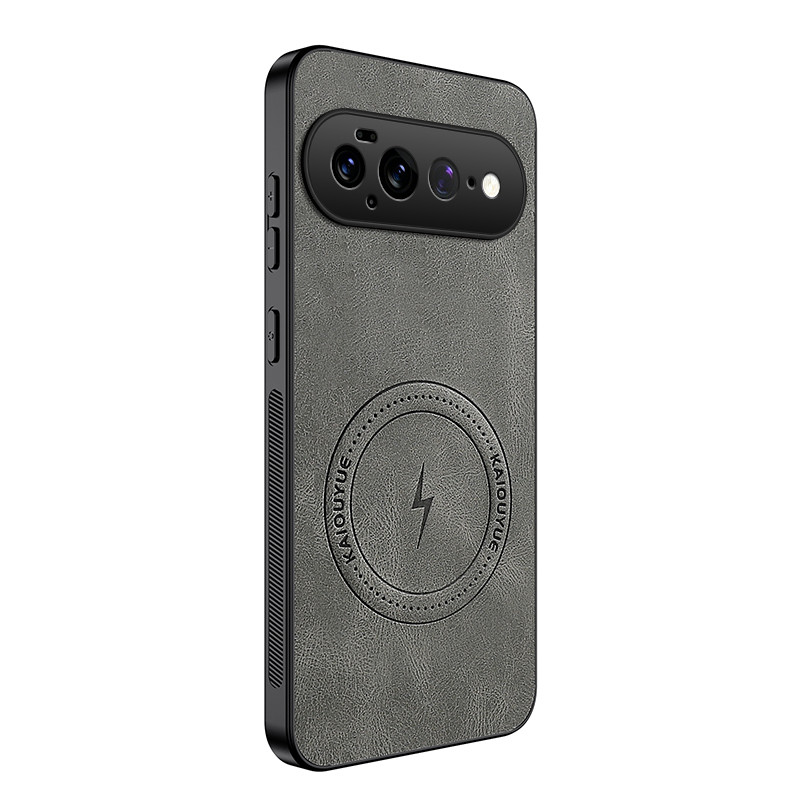 Capa magnética com efeito de couro para Google Pixel 11 Pro XL da WANLONFENG