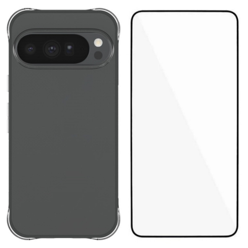 Capa transparente reforçada para Google Pixel 11 Pro XL com protetor de ecrã