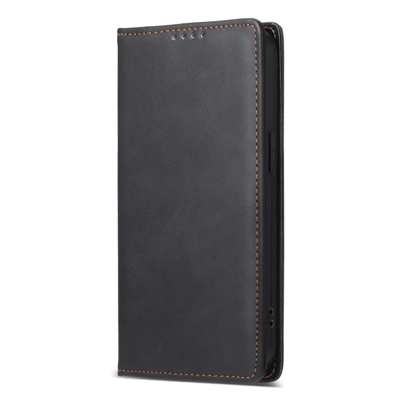 Capa Flip para Google Pixel 11 Pro XL com efeito de couro costurado