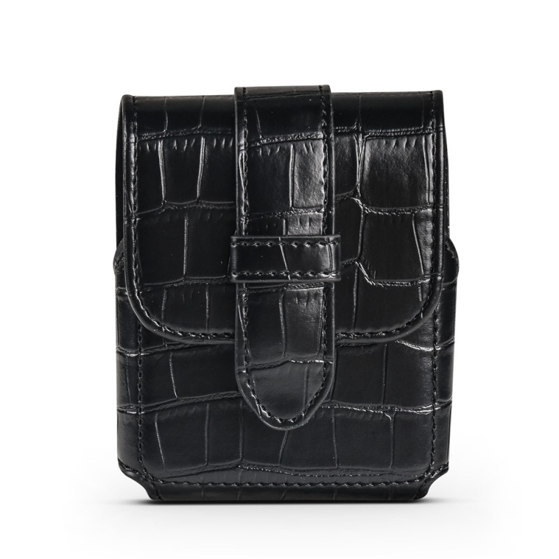 Capa de cinto para Samsung Galaxy Z Flip 8 com padrão de crocodilo