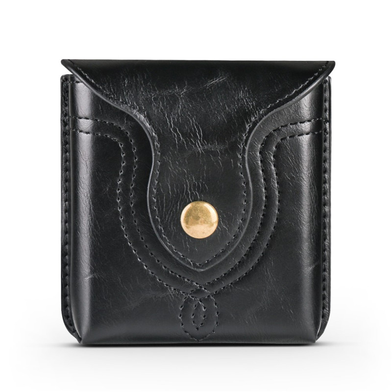 Capa de cinto para Samsung Galaxy Z Flip 8 com efeito de couro