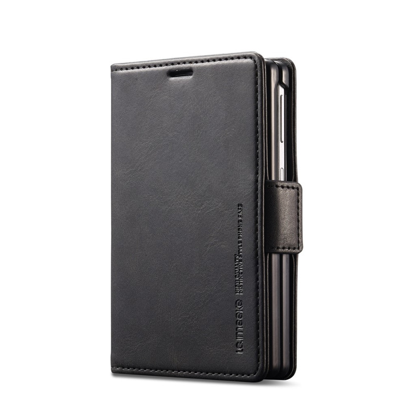 Capa para Samsung Galaxy Z Fold 8 com efeito de couro LC.IMEEKE