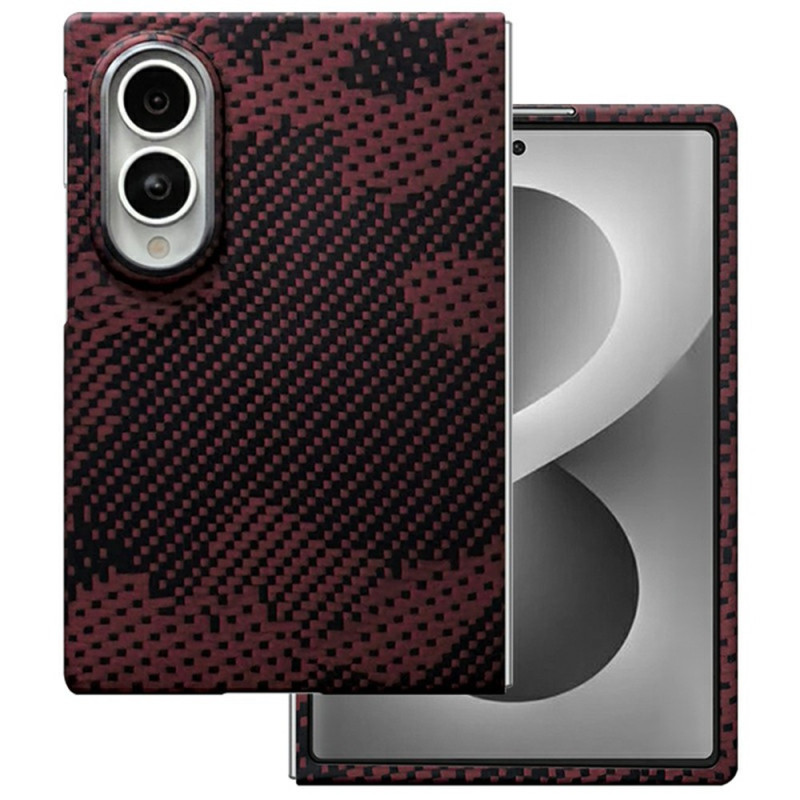 Capa para Samsung Galaxy Z Fold 8, Design de Luxo, Vermelha