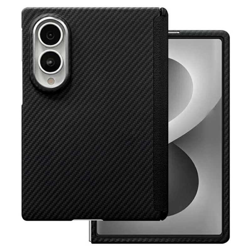 Capa magnética para Samsung Galaxy Z Fold 8 em fibra de aramida 600D com proteção para a dobradiça