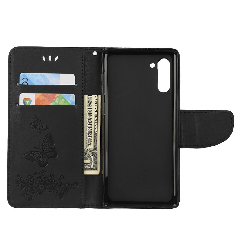 Samsung Galaxy Note 10 Esplêndida Borboleta com Bracelete