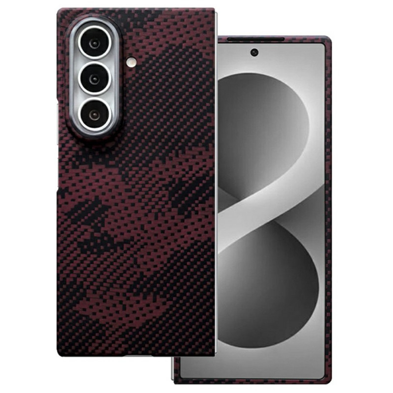 Capa magnética para Samsung Galaxy Z Fold 8 Ultra em fibra de aramida com padrão de camuflagem