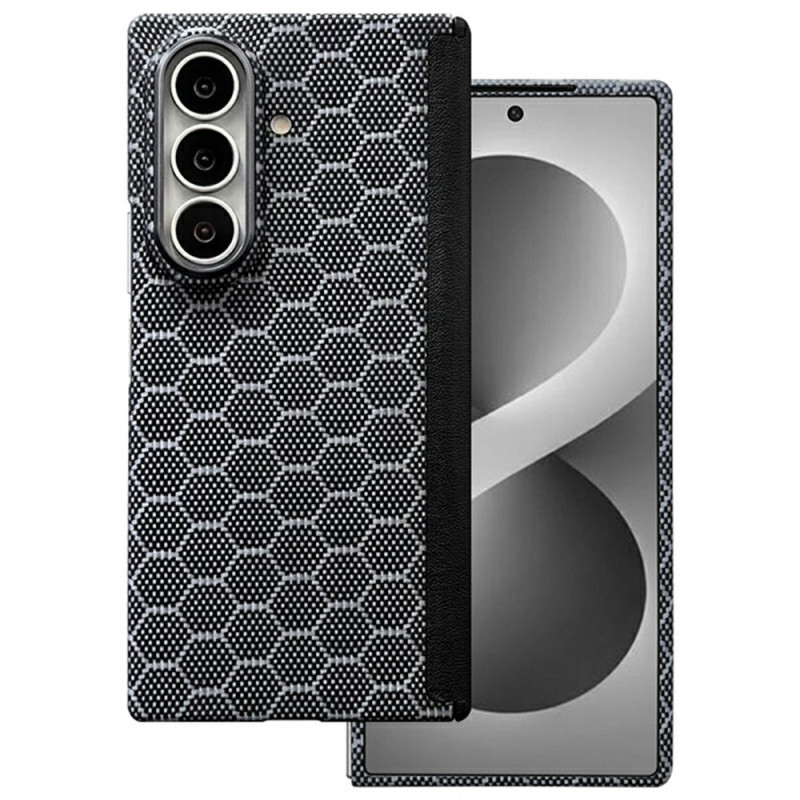 Capa magnética para Samsung Galaxy Z Fold 8 Ultra em fibra de aramida com estrutura em favo de mel e proteção da dobradiça