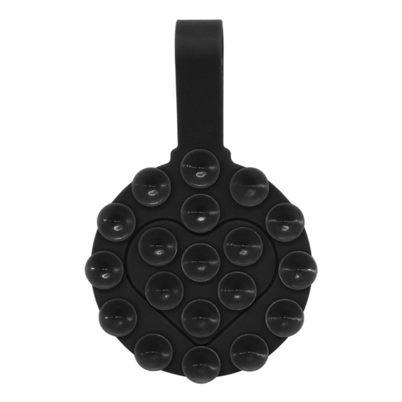 Suporte em forma de coração de dupla face com ventosas para smartphone